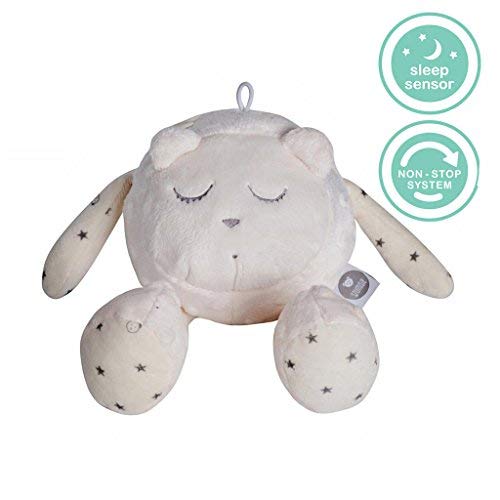 Jouet pour bébé SZUMISIE MyHummy SNOOZY - Jouet de nuit apaisant avec capteur de pleurs et système non-stop ECRU