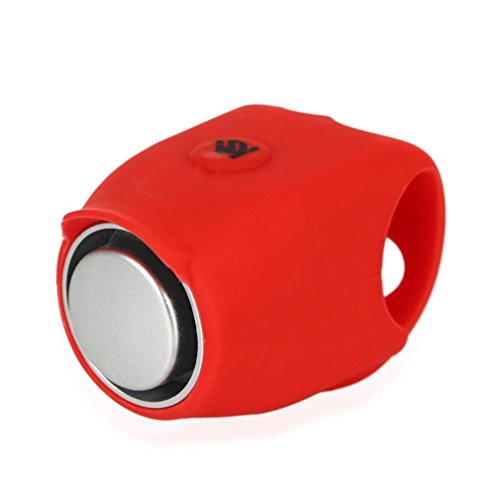 Preisvergleich Produktbild Fahrradklingel, 12Shage 120 db Radfahren Elektrohorn Fahrrad Fahrradlenker Ring Bell Leben Wasserdicht (Rot)