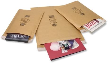 JiffyAirkraft Lightweight Postal Bag for Desk Dairies Box of 50 - Size 3, Gold, 220 x 320mm