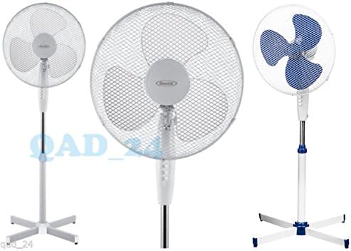 A2B Shopping ltd 16" PEDESTAL OSCILLATING STAND STANDING COOLING FAN OFFICE HOME COOL AIR TOWER