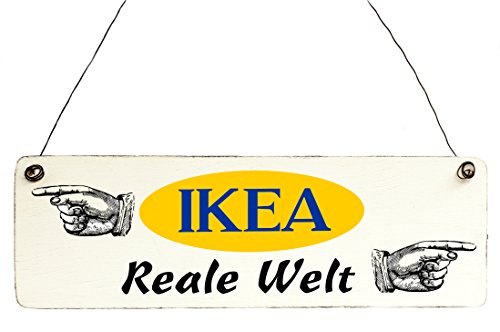 Shabby Dekoschild EIN LEBEN OHNE NUTELLA Holzschild Geschenk Vintage - 4