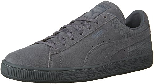 Preisvergleich Produktbild Puma - Herren Suede Classic Gelegenheits prägen Schuhe, EUR: 42, Steel Gray