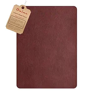 Leather Repair Patch?Self-Adhesive Couch Patch?Multicolor Available Anti Scratch Leather 8X11 Inch Peel and Stick for Sofas, car Seats Hand Bags Jackets (Wine red)