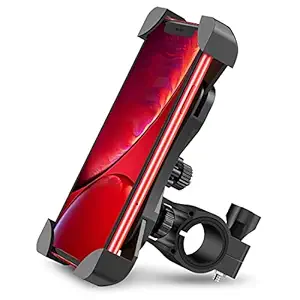 Universal Bike Scooty Motorcycle Cycle Mount Holder Bracket 360 Degree Rotate for Phone Mobile Bicycle Handlebar Cradle Clamp Rotation for Any Size Phone Holder