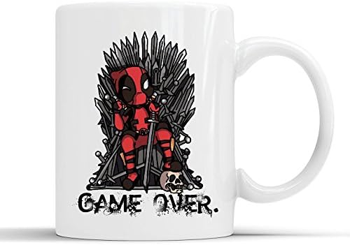 Deadpool Vs Game Of Thrones 'game Over' - White Mug