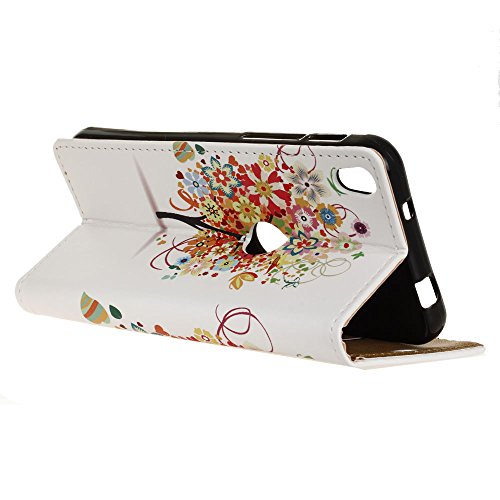 Funda Para BQ Aquaris X   X Pro   Sunrive Funda Protecci  n Carcasa Cuero Resistente Cierre Magn  tico carcasa en folio  soporte plegable ranuras para tarjetas  Patr  n manglar    1 x L  piz   ptico