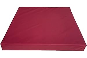 Top Style Collection Garden Seat Pads Garden Seat Cushions Waterproof Outdoor Seat Cushions Rattan Cushions Chair Seat Pads Garden Patio Chair Cushions (50cm x 50cm x 5cm, Burgundy)