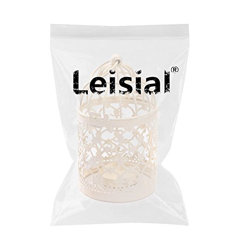 Leisial Kerzenhalter/Laterne aus Eisen, Vintage-Stil, klassischer, europäischer Stil, 14 x 8 cm - 7