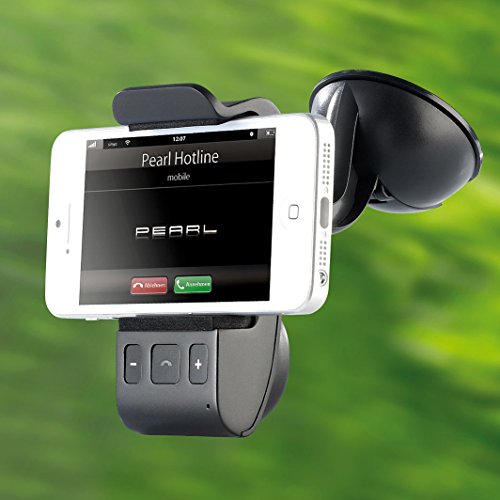 Callstel Freisprechanlage: Freisprecher BFX-40.H mit Bluetooth und Halterung fÃ¼r Smartphones (Bluetooth Freisprechanlage)