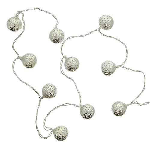 LED-Lichterkette "Silberkugel"