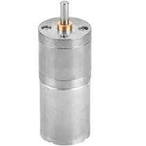 Jga25 370 Motoriduttore 25Mm 12V Motor 500Rpm 1Pcs Dc 12V 25Ga 370 Motoriduttore in Metallo a Bassa velocità per Serratura Elettronica(12V 500Rpm) (12V 5RPM