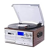 reproductor vinilo cd mp3 usb cassette 5 Grabación de Audio - Graba tu música favorita desde CDs / Vinilos / Cassettes a una memoria USB sin tener que usar un ordenador.