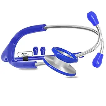 MCP Classic-SS Dual Head Stainless Steel Stethoscope for doctors, medical students, nurses (Blue)