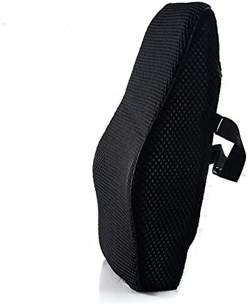 HWW Cushion The pillow with four seasons and breathable mesh car lumbar support memory cotton car lumbar support office of the lumbar back support back three-dimensional mesh,A,
