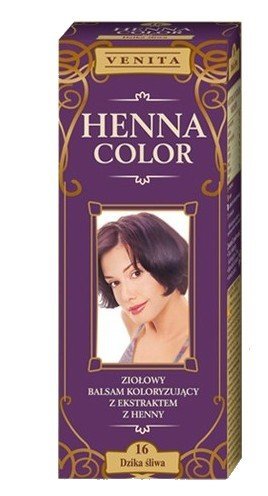 HENNA Color 16 Wild Cherry Plum Hair Balm Hair Color Effect Natural Hair Dye Hen Eco