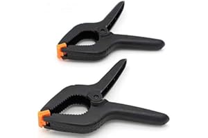 ANANO 2PCS 9 Inch Heavy Duty Plastic Nylon Spring Clamp Clip Tips for Home Improvement and Photography Projects
