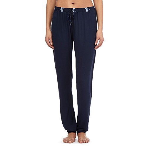 Lounge & Sleep Womens Navy Dragonfly Waistband Pyjama Bottoms 8
