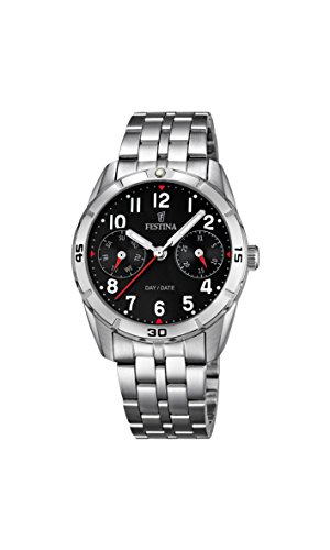 Festina Unisex-Armbanduhr Junior Collection Analog Quarz Edelstahl F16908/3 Festina Unisex-Armbanduhr Junior Collection Analog Quarz Edelstahl F16908/3