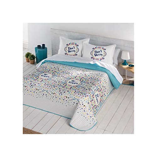 Barceló Hogar Colcha bouti reversible"happy" 00 Único 90 cm