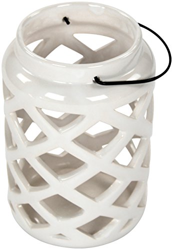 Deko Laterne 2 Stück weiß - 3