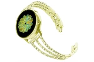 N\C Bracelet Remplacement pour Galaxy Watch 6 40mm, Bling Bracelet en acier inoxydable diamant bracelet femme bijoux für Samsung Galaxy Watch 6 5 4 40mm 44mm/Watch 6 Classic 43mm 47mm