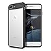 Produktbild VemMore für iPhone 7 Plus Hülle Hard Case Rückseite Clear Durchsichtig Schutzhülle Hart PC Plastik Slim Case Back Cover Transparent Handytasche Ultra Dünn Schale Schutz Handy Tasche Bumper Handyhülle - Schwarz