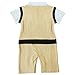 EFE Baby Boy Wedding Bowtie Tuxedo Formal Plaids Romper Outfits Suit Clothes 12-18 Months