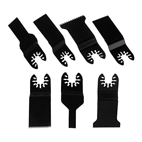 cnbtr schwarz mix Zubehör Multifunktionswerkzeugen Quick Release oszillierendes Sägeblatt Multifunktions Werkzeug Set von 7 - 2
