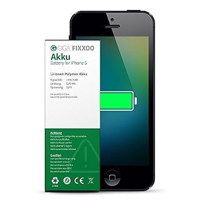 GIGA 15040 Lithium-Ion Polymère 1440mAh 3.8V batterie rechargeable - batteries rechargeables (Lithium-Ion Polymère, Navigateur/Ordinateur portable/Téléphone mobile, Vert, Blanc, iPhone 5)