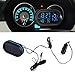 Produktbild JohnJohnsen 2 in 1 12V / 24V Digital Auto-Auto-Thermometern + Autobatterie-Spannungsmesser Voltage Meter Tester Monitor + elektronische Uhr heißen