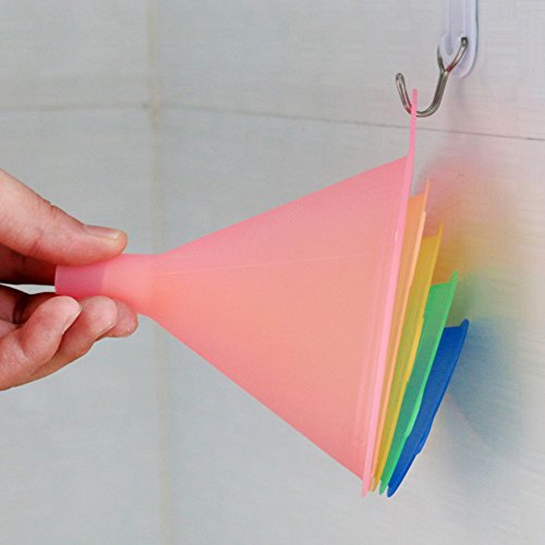 Trichter Küche Regenbogenfarben Trichter Set – 5 Stück Kochtrichter (67, 83, 98,110 und 125 mm) Trichter für Küche - 5