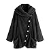 Produktbild Mantel Damen,SANFASHION Frauen Casual Solide Rollkragenpullover Große Taschen Langarm Mantel, Vintage Übergröße Outerwear Fleecejacke Coat
