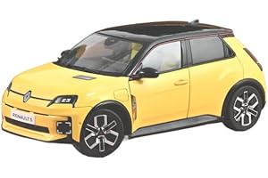 NOREV Renault 5 E-Tech Electrique 2024 Jaune Pop et Noir 1/18
