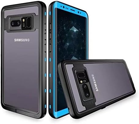 Galaxy Note8 6.2 IP68 Waterproof Certification Diving Swimming Case, CHEETOP 360°Protection Shockproof Hybrid TPU PC Slim Light Bumper Cover with Screen Protector for Samsung Galaxy Note 8 (Dark Blue)