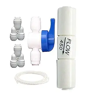 KRPLUS 1/4 Inch Manual Flush On/Off Switch,3 mtr Pipe,Fr-450,Y-TEE Used for Ro Membrane & R.o Water Purifier