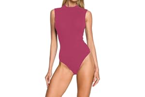 R&N FASHIONS - Women Sleeveless Turtle Neck Bodysuit Leotard – Comfortable Fit – Performance Wear - Dance Class Essential – Ballet, Gymnastics, Dance, Clubbing