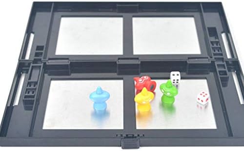 SDLZ9ky Folding Magnetic Snake Ladder Chess Toy Children Kids Portable Puzzle Game - Random Color