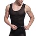 Produktbild E Unterstützung Herren Verstellbar Body Shaper ABS Bauch Slim Muskel Shirt Unterhemd, Herren Jungen, schwarz