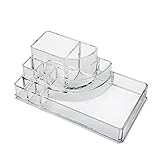 Cosmetic Make Up Clear Acrylic Organiser 8 Sections #92