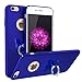 Produktbild iPhone 6 6s Hülle mit Ring Ständer Caler® Hoch Qualität Stoßfest Hart PC Ultra dünn anti-dropping Ringhalter Anti-Scratch Anti-Fingerabdruck Schale Schutz kratzfest Schutzhülle für iphone6 6s (blau)