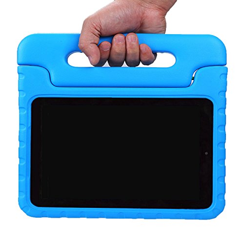 NEWSTYLE Fire 7 2015 Kindergerechte Hülle EVA Case Fallschutz mit umwandelbarer Handgriff Superleichte Stoßfeste Schutzhülle Tasche Cover für Amazon Fire 7 Zoll Tablet (5. Generation – 2015 Modell) – Blau - 3