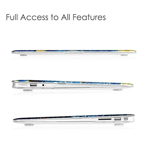 Fintie H  lle f  r MacBook Air 13 - Ultrad  nne Plastik Hartschale Schutzh  lle Snap Case f  r Apple MacBook Air 13 3 Zoll  A1466 A1369   Sternennacht