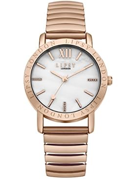 Lipsy Damen-Armbanduhr Analog Quarz SLP001RGM