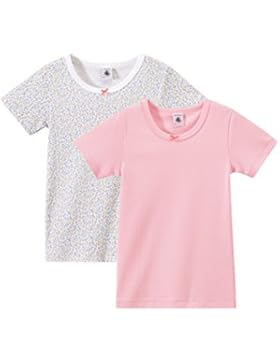 Petit Bateau Mädchen Unterhemd, 2er Pack