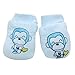 Vovotrade® Baby Infant Boys Girls Cute Cartoon Monkey Anti Scratch Mittens Soft Rope Gloves Gift (Blue)