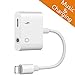 Produktbild Tenwow Kopfhörer-Jack-Adapter-Zusätzen 3.5mm für iPhone X /8/8 Plus. Verbindungsstück zu 3.5 Millimeter. Kopfhörer Adapter & Lade Adapter, Blitzkabel [Audio + Lade + Musik]. Unterstützen iOS 12.