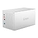 Produktbild ORICO externe Festplatte im RAID-Gehäuse, mit 4-Bay-Aluminium-USB-Anschlüssen, für 2 x 8,9 cm SATA III-Festplatte und SSD-Support UASP und 6TB