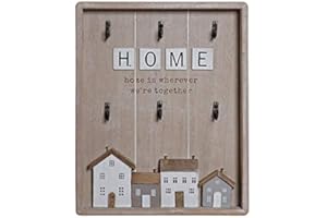 D,casa - GuardaLlaves de Madera Home Casas romántica para la Entrada