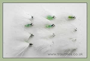 5 Black Christmas Tree/ Cat's Whisker Trout Flies on Size 10 hooks