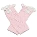 Jelinda® Girl's Cotton Lace Button Boot Cuffs Toppers Leg Warmer Socks (Pink)